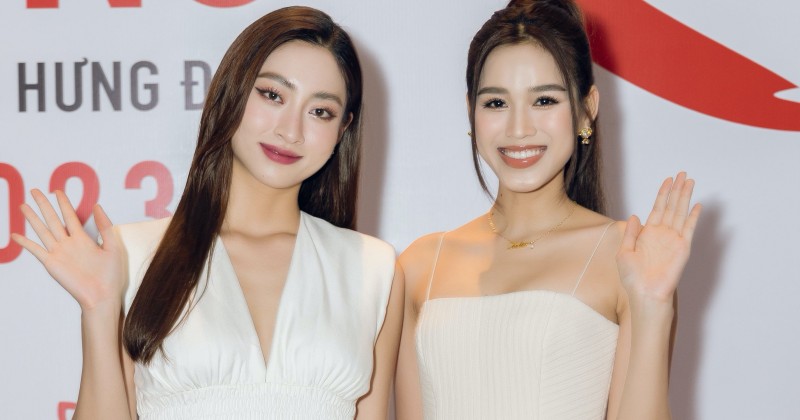 Hoa hậu Lương Thuỳ Linh, Đỗ Hà so kè nhan sắc khi hội ngộ tại Hà Nội