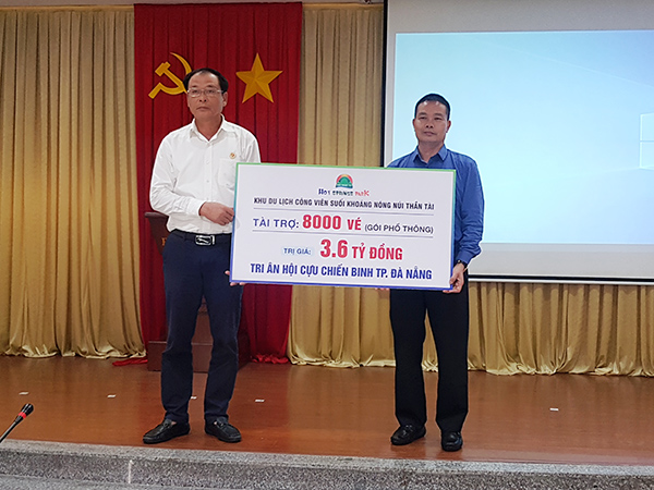 Khu du lịch Núi Thần Tài tặng hơn 8.000 vé tri ân cựu chiến binh Đà Nẵng