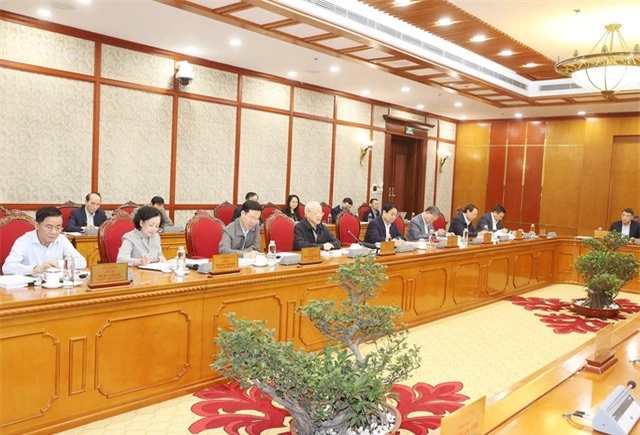 Tổng Bí thư Nguyễn Phú Trọng chủ trì cuộc họp Bộ Chính trị, Ban Bí thư - Ảnh 6.