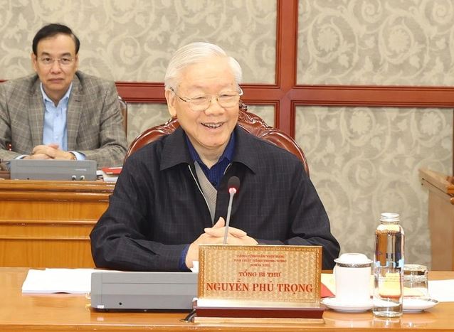 Tổng Bí thư Nguyễn Phú Trọng chủ trì cuộc họp Bộ Chính trị, Ban Bí thư