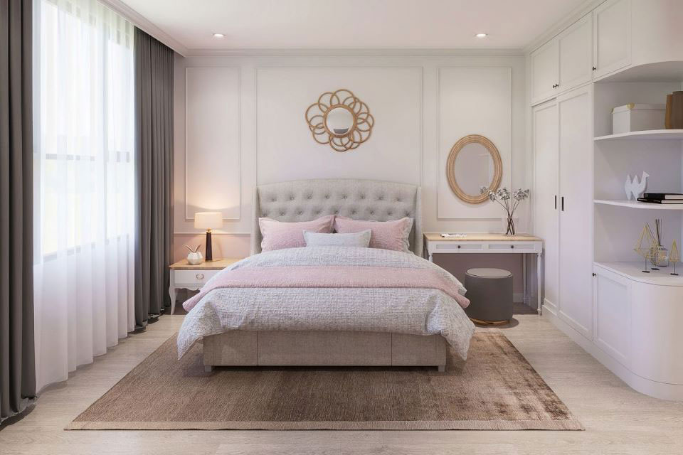 Cách bố trí phòng ngủ theo phong thủy cho cặp đôi mới cưới