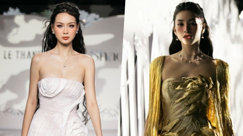 Bảo Ngọc thần thái, cùng Tiểu Vy 'khuấy đảo' sàn catwalk