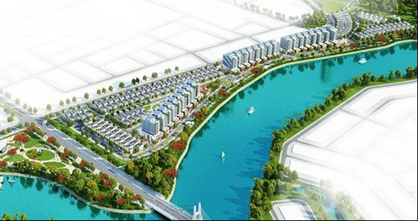 Phối cảnh Dự án mở rộng khu đô thị ven sông Hòa Quý – Đồng Nò về phía Đông của Công ty CP Địa Cầu