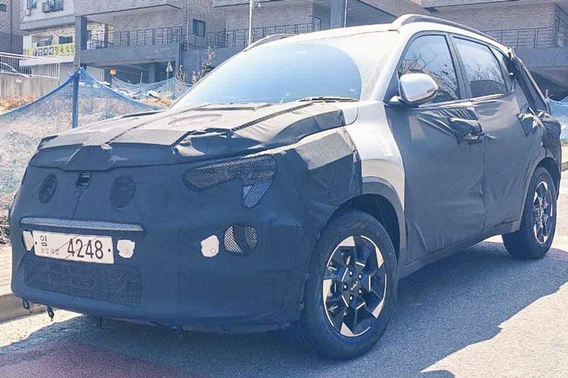 Kia Sonet 2024 chạy thử tại Hàn Quốc