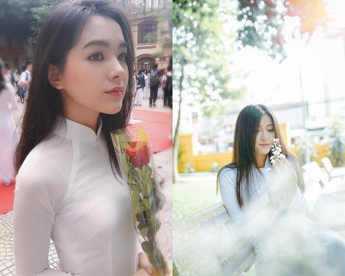 Kiểu tóc nào hợp với áo dài trắng thướt tha tuổi học sinh? 