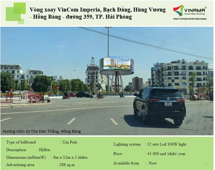 Thông tin về bảng được giới thiệu và mời gọi quảng cáo.