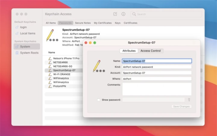 Cách tìm tất cả mật khẩu WiFi đã lưu trên Macbook và Windows - 1