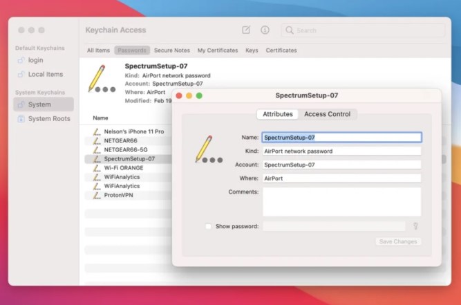 Cách tìm tất cả mật khẩu WiFi đã lưu trên Macbook và Windows 