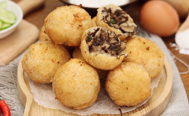 Cách làm bánh rán mặn vỏ giòn tan, nhân thơm ngọt 