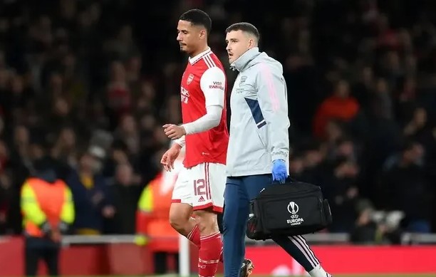 Arsenal nguy cơ mất Saliba ở hai trận đại chiến sắp tới