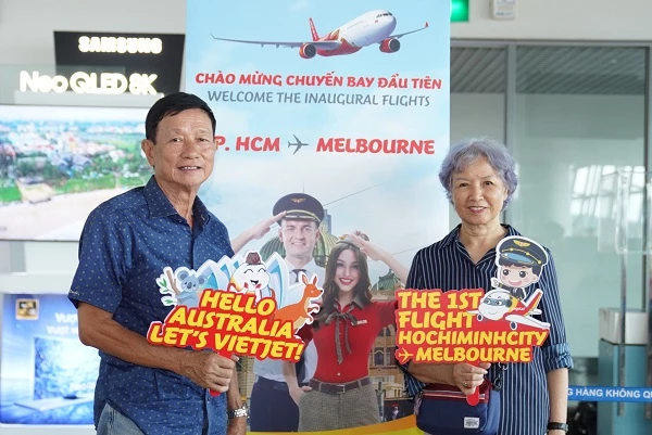 Vietjet tiên phong mở đường bay thẳng tới thị trường Úc với giá hợp lý, dịch vụ đa dạng, đáp ứng nhu cầu đi lại của người dân 2 nước. Ảnh: Quang Nguyễn.