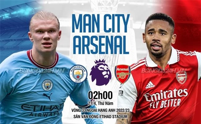 truc tiep bong da Man City vs Arsenal ngoai hang anh Premier league hom nay