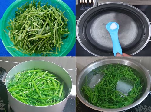Nhúng rau muống vào loại nước này 3 phút mới đổ vào chảo xào: Rau xanh mướt lại giòn sần sật