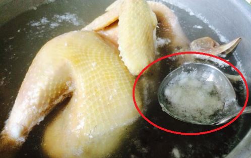 Luộc gà dùng nước sôi hay nước lạnh đều sai: Đầu bếp lâu năm nói chỉ cần cho đúng 1 thứ vào nồi
