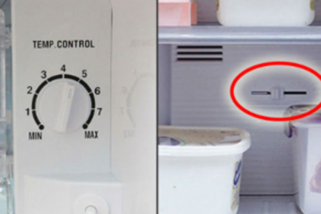 Trong tủ lạnh có 2 nút nhỏ, điều chỉnh theo cách này sẽ tiết kiệm rất nhiều tiền điện
