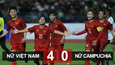 Kết quả ĐT nữ Việt Nam vs ĐT nữ Campuchia: Vé chung kết dễ dàng 