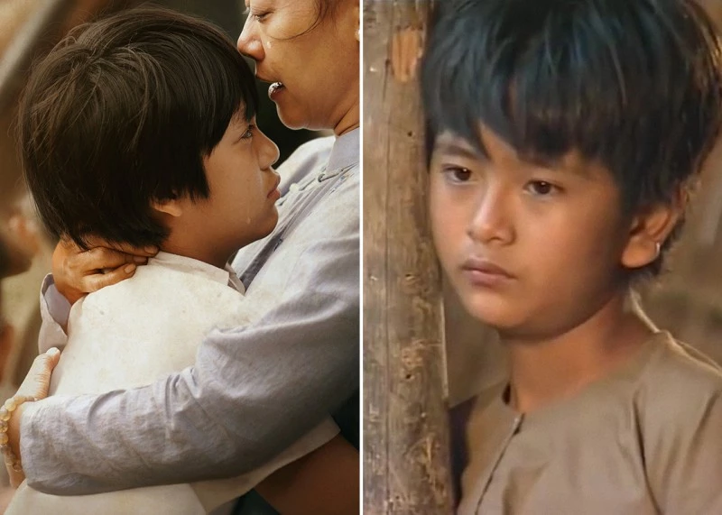 Góc nghiên của Hạo Khang (trái) và Hùng Thuận từng vào vai bé an ở Đất Phương Nam bản truyền hình phải giống nhau đến bất ngờ. 