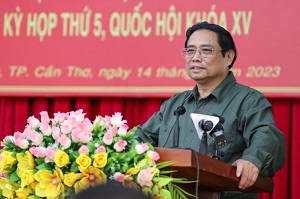 Thủ tướng Phạm Minh Chính tiếp xúc cử tri tại Cần Thơ