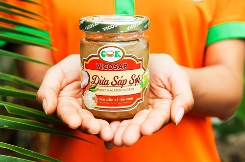 Dừa sáp sợi Trà Vinh