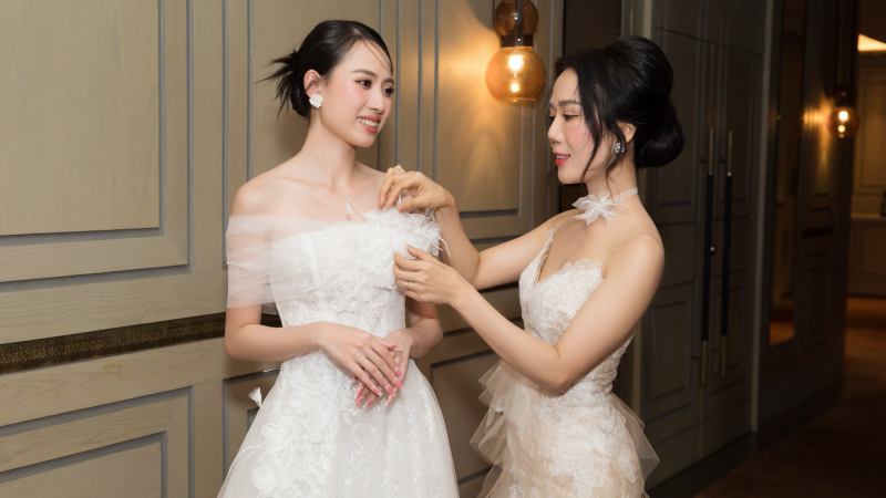 Á hậu Vera Nguyễn được NTK Linh Nga chăm chút trong hậu trường