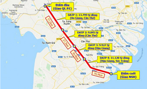 Cao tốc Châu Đốc - Cần Thơ - Sóc Trăng dự kiến khởi công vào ngày 17/6