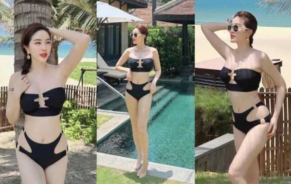 "Gái một con" Bảo Thy diện bikini khoe body, dân mạng ùa vào xuýt xoa