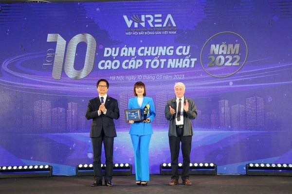 Công trình xanh Diamond Lotus Riverside đạt giải thưởng “Top 10 dự án chung cư cao cấp tốt nhất năm 2022”