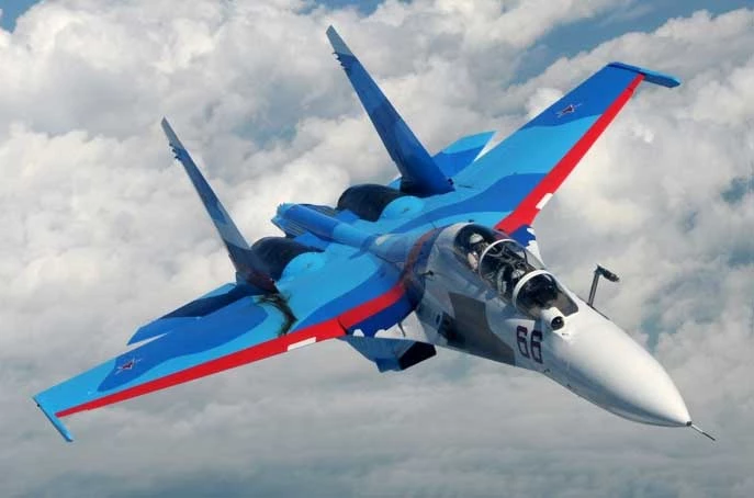 Cận cảnh máy bay Sukhoi Su-30.