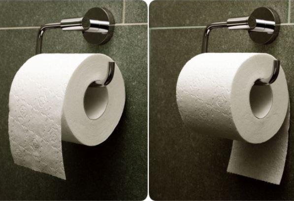 Treo giấy vệ sinh quay vào trong hay ra ngoài mới đúng: 90% không biết câu trả lời