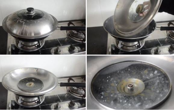Nắp nồi bám bẩn lâu ngày, làm cách này là sạch bong, không phải cọ rửa vất vả