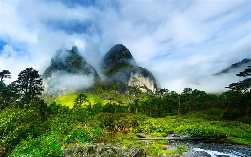 6. Barun. Đây là thung lũng Himalayan nằm ở chân núi Mt. Makalu thuộc quận Sankhuwasabha, Nepal. Thung lũng này nằm hoàn toàn bên trong Vườn Quốc gia Makalu Barun. Tới đây, du khách sẽ được chiêm ngưỡng sự tương phản tuyệt vời, nơi thác nước cao đổ xuống những hẻm núi sâu, những tảng đá khổng lồ phát sinh từ những khu rừng xanh tươi tốt, và những bông hoa đầy màu sắc nở dưới những ngọn núi tuyết trắng.