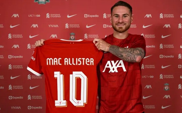 CHÍNH THỨC: Mac Allister gia nhập Liverpool