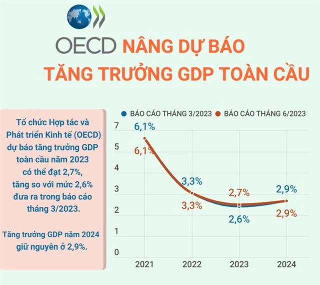 OECD nâng dự báo tăng trưởng GDP toàn cầu - Ảnh 1.