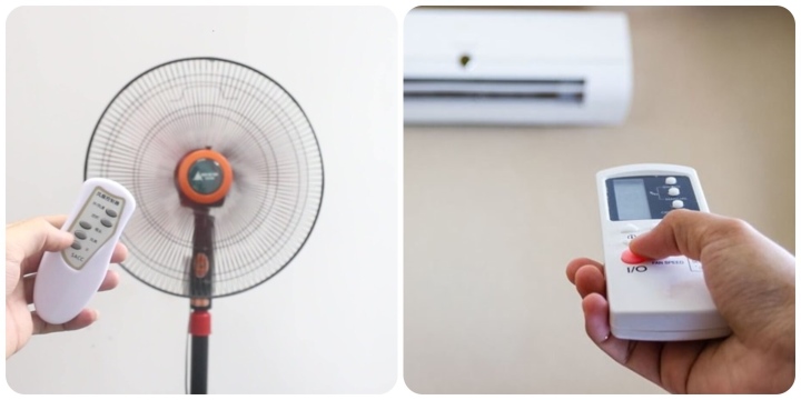 Vừa bật quạt vừa bật điều hòa có tốn điện không? 