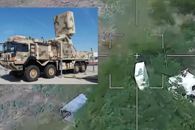 Khoảnh khắc UAV cảm tử tấn công “mắt thần” của tổ hợp phòng không IRIS-T