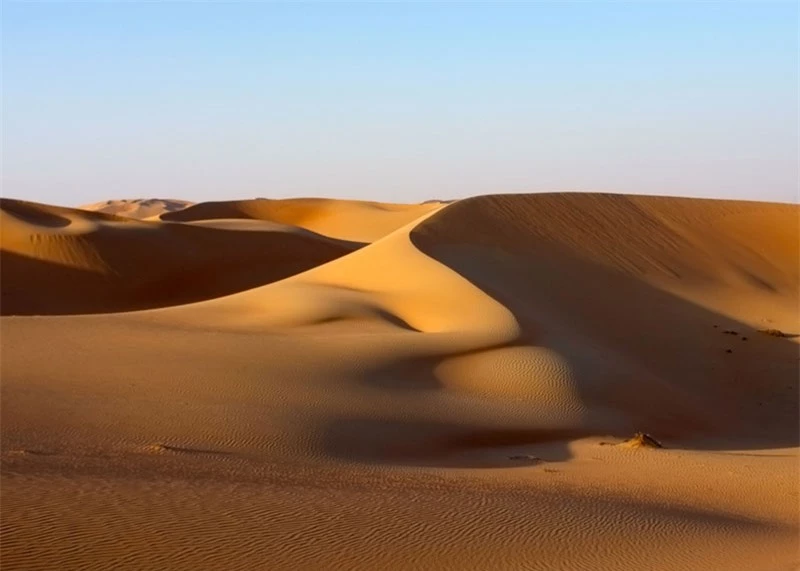 Sa mạc Rub al-Khali được bao phủ bởi những đụn cát cao tới 250m, xen kẽ là các đồng bằng rải sỏi và đá vôi. 