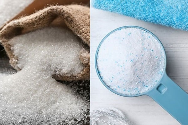 Công dụng thần kỳ của bột giặt trộn với đường