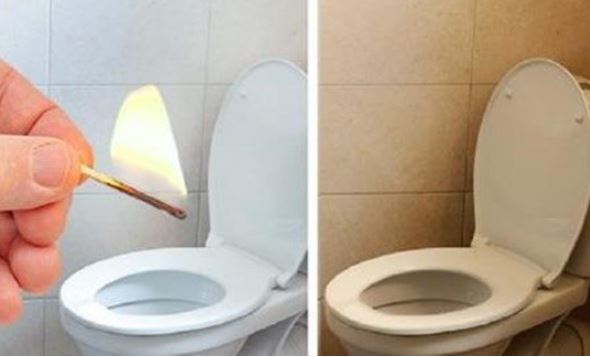 Thả 1 que diêm đang bốc cháy vào bồn cầu: Việc nhỏ nhưng nhà nào cũng cần