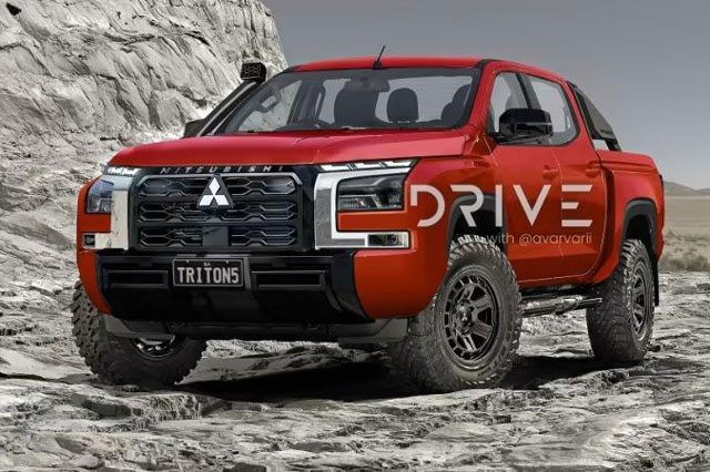 Xem trước Mitsubishi Triton 2024 ra mắt tháng 7: Lớn hơn, dễ có bản chạy điện