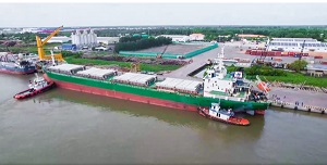 Cảng Cần Thơ đón tàu tải trọng 16.800 DWT quốc tịch Panama