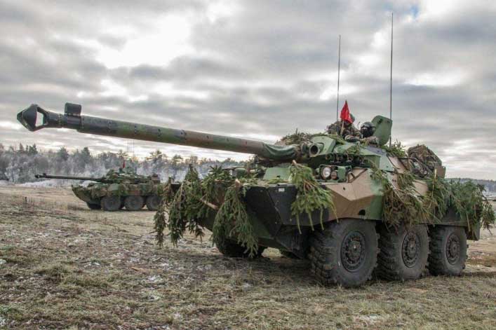 Xe tăng bánh lốp AMX-10RC quá dễ bị xuyên thủng