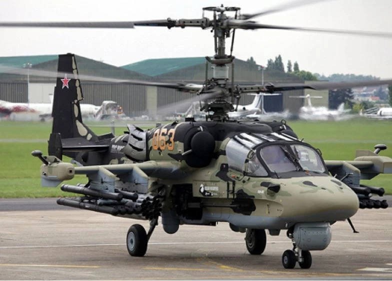 Trực thăng Ka-52 của Nga. Ảnh: Defensenews.