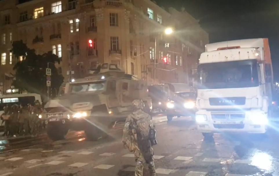 Các binh sĩ Wagner đã rời trụ sở Quân khu phía Nam ở thành phố Rostov-on-Don