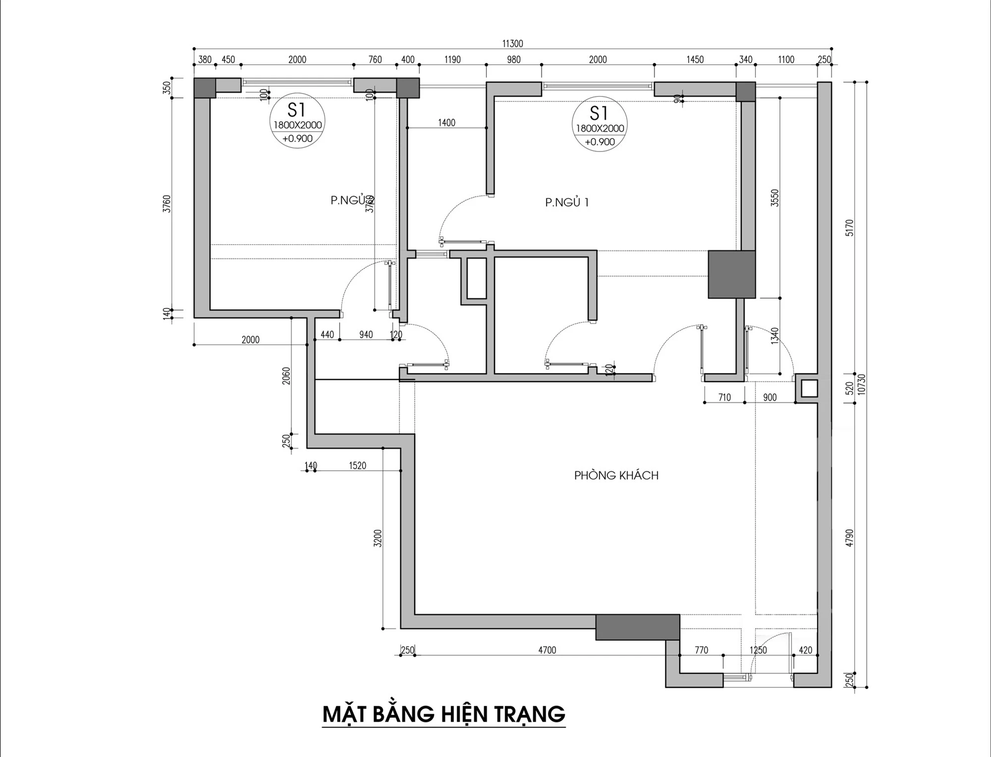 Tư vấn cải tạo căn hộ 79m² với tổng chi phí 140 triệu đồng - Ảnh 1.