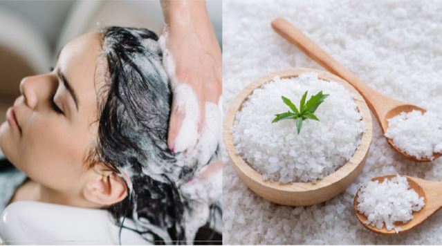 Tác dụng bất ngờ khi trộn muối trắng với dầu gội