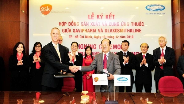SaVipharm ký kết Hợp đồng sản xuất và cung ứng sản phẩm thuốc với Tập đoàn Dược phẩm hàng đầu thế giới GlaxoSmithKline. 