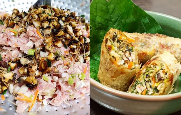 Cách làm nem ốc lá lốt lạ miệng, ngon giòn sần sật, ăn là mê