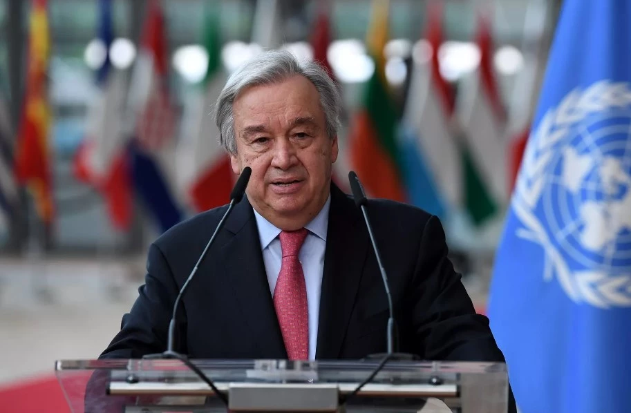 Tổng thư ký Liên hợp quốc Antonio Guterres. Ảnh: AP.