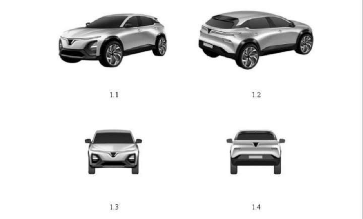 Hé lộ bản vẽ mẫu xe điện mới của VinFast