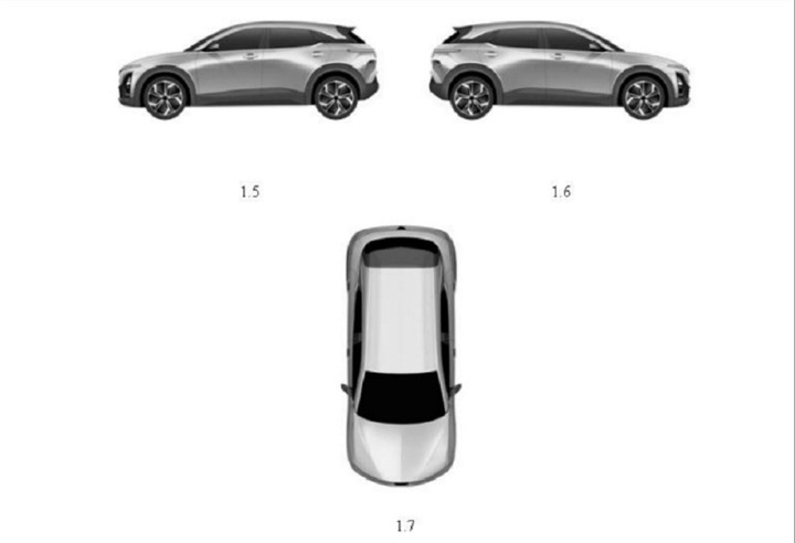 Thiết kế mẫu xe mới được cho là khá giống mẫu xe VF 5. (Ảnh chụp màn hình)